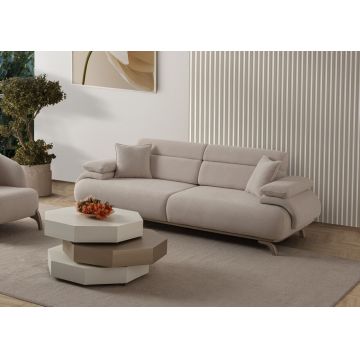 Canapea 3 locuri, Atelier del Sofa, 752EST1135, PAL ACOPERIT CU CARPEN/MELAMINAT, Bej