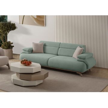Canapea 3 locuri, Atelier del Sofa, 752EST1140, PAL ACOPERIT CU CARPEN/MELAMINAT, Verde