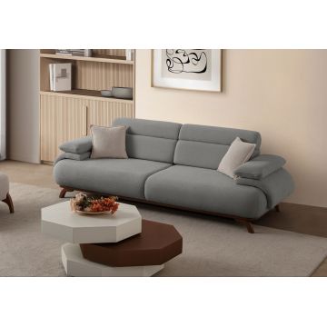 Canapea 3 locuri, Atelier del Sofa, 752EST1147, PAL ACOPERIT CU CARPEN/MELAMINAT, Gri
