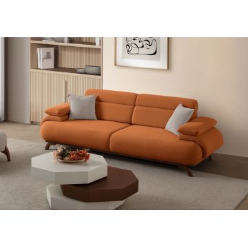 Canapea 3 locuri, Atelier del Sofa, 752EST1154, PAL ACOPERIT CU CARPEN/MELAMINAT, Caramiziu
