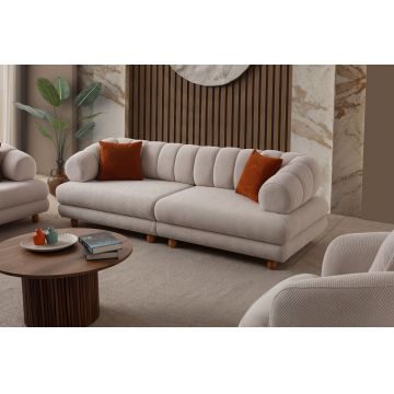 Canapea 3 locuri, Atelier del Sofa, 752EST1156, PAL ACOPERIT CU CARPEN/MELAMINAT, Bej