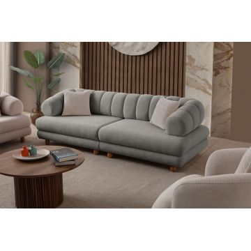 Canapea 3 locuri, Atelier del Sofa, 752EST1157, PAL ACOPERIT CU CARPEN/MELAMINAT, Gri