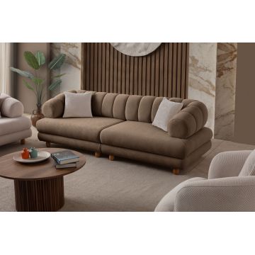 Canapea 3 locuri, Atelier del Sofa, 752EST1159, PAL ACOPERIT CU CARPEN/MELAMINAT, Latte