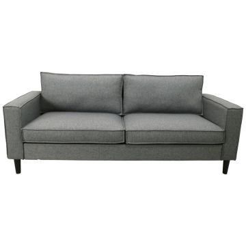 Canapea Cu 3 Locuri, textil, gri deschis