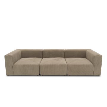 Canapea Cu 3 Locuri, textil, nămol
