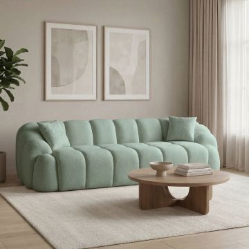 Canapea cu 4 locuri, Atelier del Sofa, 752EST2304, PAL ACOPERIT CU CARPEN/MELAMINAT, Turcoaz