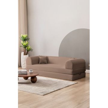 Canapea extensibila 3 locuri, Atelier del Sofa, 118FVL1304, MATERIAL TEXTIL CU NERVURI, Bej