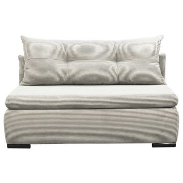 Canapea Extensibilă, textil, alb
