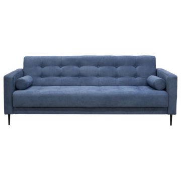 Canapea Extensibilă, textil, albastru