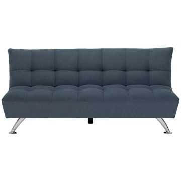 Canapea Extensibilă, textil, albastru
