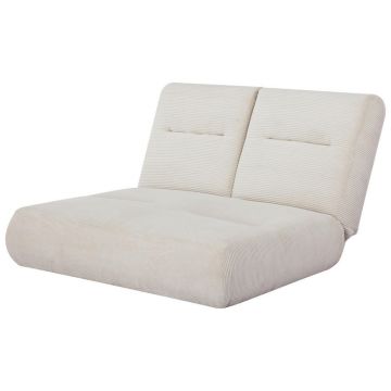 Canapea Extensibilă, textil, bej