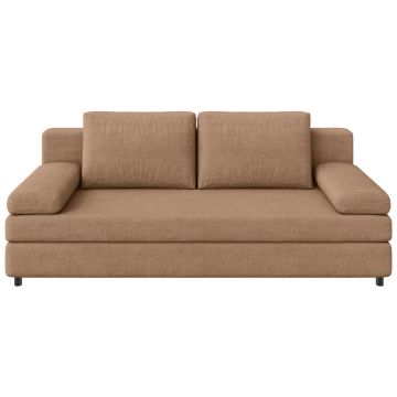 Canapea Extensibilă, textil, caramel