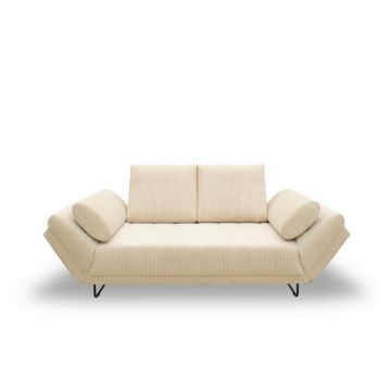 Canapea Extensibilă, textil, crem