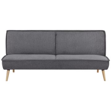 Canapea Extensibilă, textil, gri