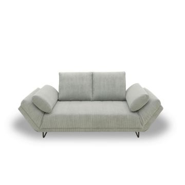 Canapea Extensibilă, textil, gri deschis