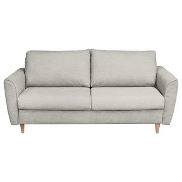 Canapea Extensibilă, textil, gri deschis