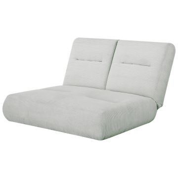 Canapea Extensibilă, textil, gri deschis