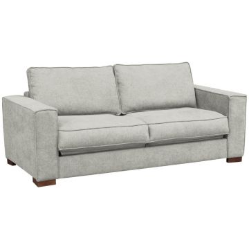 Canapea Extensibilă, textil, gri deschis