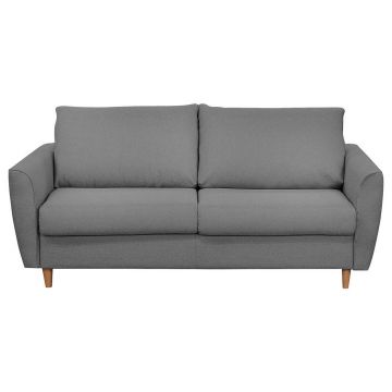 Canapea Extensibilă, textil, gri închis