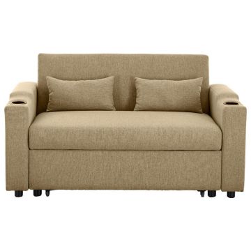 Canapea Extensibilă, textil, kaki