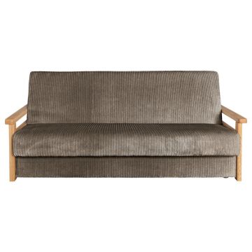 Canapea Extensibilă, textil, maro