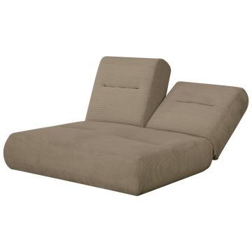 Canapea Extensibilă, textil, maro