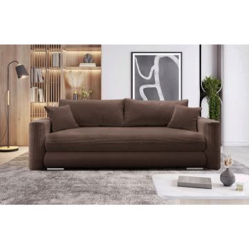 Canapea Extensibilă, textil, maro