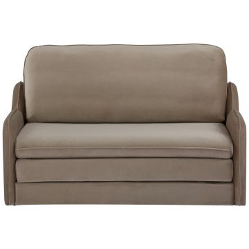 Canapea Extensibilă, textil, maro deschis
