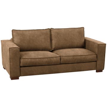 Canapea Extensibilă, textil, maro