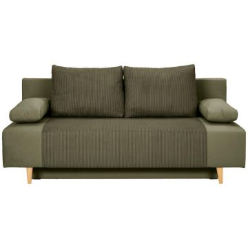 Canapea Extensibilă, textil, măsliniu
