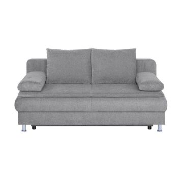 Canapea Extensibilă, textil, material pe bază de lemn, taupe