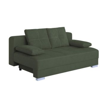 Canapea Extensibilă, textil, material pe bază de lemn, verde pădure