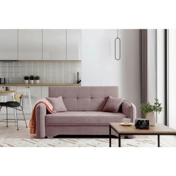 Canapea Extensibilă, textil, roz
