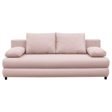 Canapea Extensibilă, textil, roz