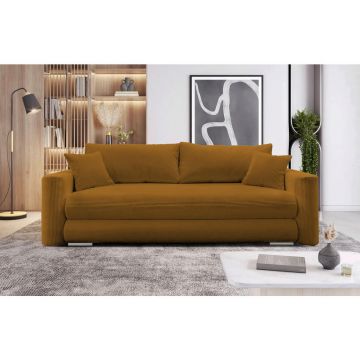 Canapea Extensibilă, textil, ruginiu