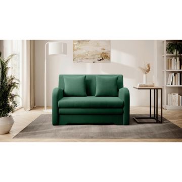 Canapea Extensibilă, textil, verde