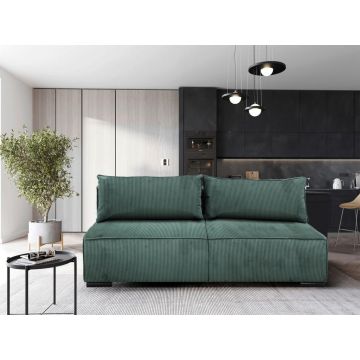 Canapea Extensibilă, textil, verde