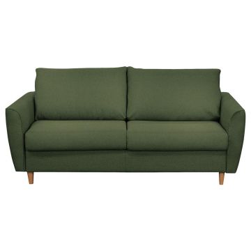 Canapea Extensibilă, textil, verde închis