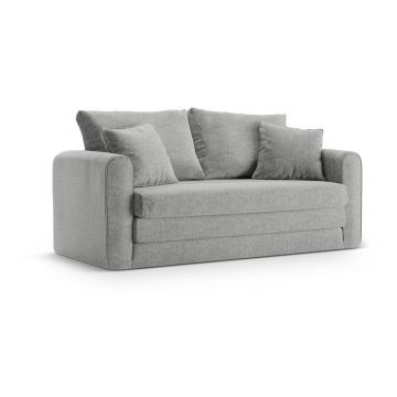 Canapea gri deschis extensibilă 158 cm Lido – Micadoni