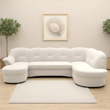 Canapea Modulară, textil, crem