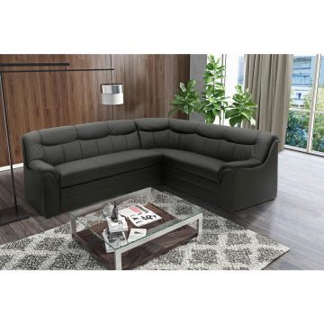 Colțar Extensibil, textil, negru