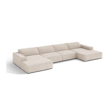 Colțar modular crem (în formă de 