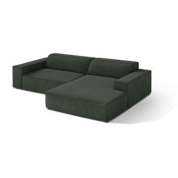Colțar modular petrol (cu colț pe partea dreaptă/cu șezlong) Jodie – Micadoni