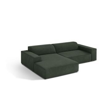Colțar modular petrol (cu colț pe partea stângă/cu șezlong) Jodie – Micadoni