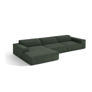 Colțar modular petrol (cu colț pe partea stângă/cu șezlong) Jodie – Micadoni