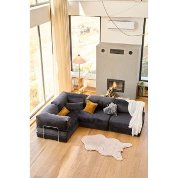 Coltar, Atelier del Sofa, 118FVL1408, MATERIAL TEXTIL CU NERVURI, Maro