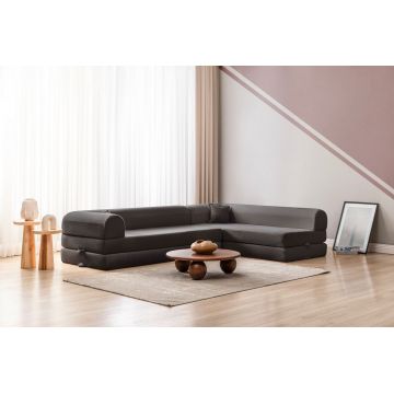 Coltar, Atelier del Sofa, 118FVL1506, MATERIAL TEXTIL CU NERVURI, Antracit