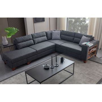 Coltar, Atelier del Sofa, 752EST1390, PAL ACOPERIT CU CARPEN/MELAMINAT, Antracit