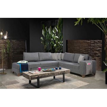 Coltar, Atelier del Sofa, 752EST1400, PAL ACOPERIT CU CARPEN/MELAMINAT, Gri
