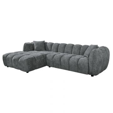 Coltar stanga POMARAN 280 CM - Grey